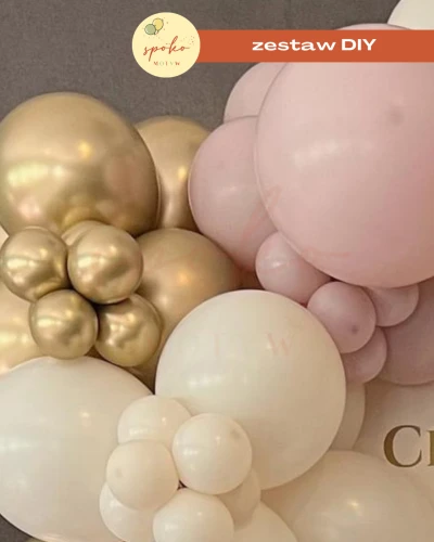 SOFT PINK - zestaw balonów na girlandę LUX (6mb)