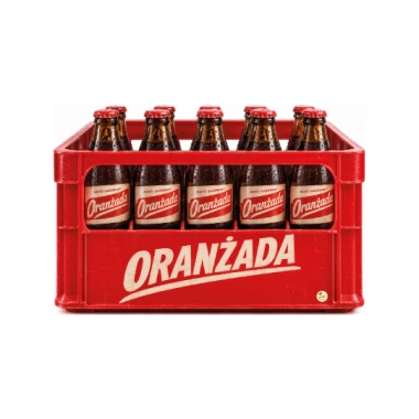 Dekoracja wielkoformatowa SKRZYNKA ORANŻADY, PRL, 95x64cm