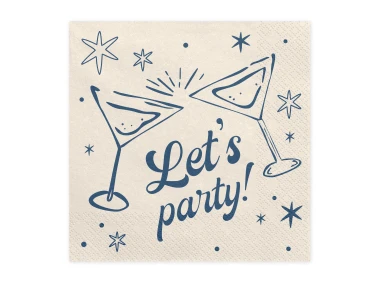 Serwetki Let's party!, 20szt.