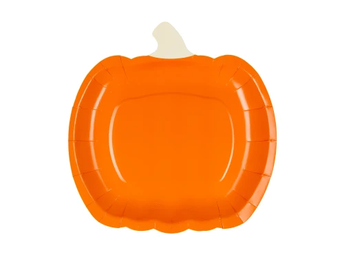 Talerzyki Dynia, pomarańczowy, 6szt. | HALLOWEEN