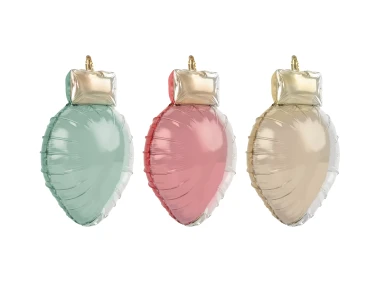 Balony foliowe Lampki choinkowe, 3szt. | BOŻE NARODZENIE