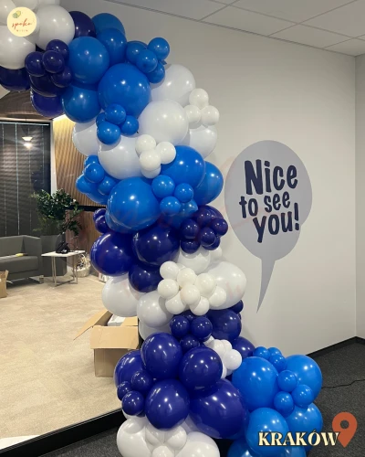 Balonowa girlanda 3mb, Otwarcie, OFFICE (montaż, Kraków)