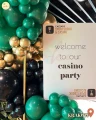 Balonowa girlanda na stelażu, Event Firmowy, CASINO (montaż, Kraków)