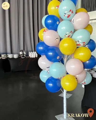 Balony na patyczkach, 100szt., na stelażu, Event Firmowy, KIDS (montaż, Kraków)