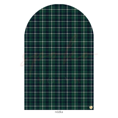 Dekoracja wielkoformatowa MINI ŚCIANKA DO ZDJĘĆ, TARTAN, 95x145cm