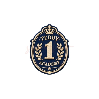 Dekoracja wielkoformatowa EMBLEMAT, TEDDY ACADEMY, 51x65cm