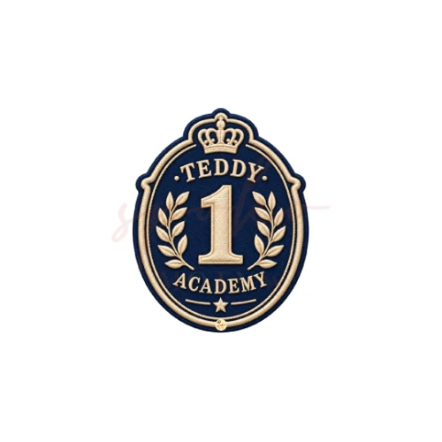 Dekoracja wielkoformatowa EMBLEMAT, TEDDY ACADEMY, 51x65cm