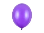 Balony 30cm, fioletowy metaliczny, Metallic Purple, 6szt.| PartyDeco Strong Balloons