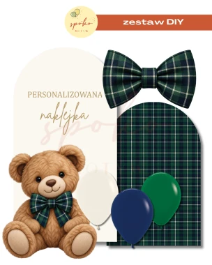 TEDDY ACADEMY - zestaw dekoracji na ściankę