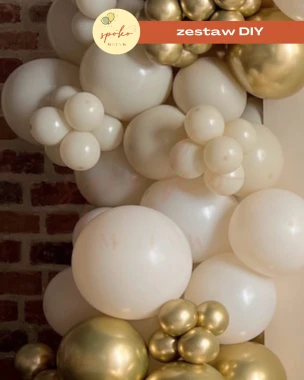 BEIGE - zestaw balonów na girlandę LUX (6mb)