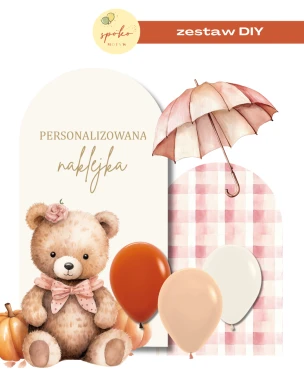 AUTUMN PUMPKIN GIRL - zestaw dekoracji na ściankę