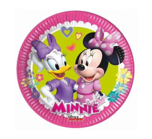 MYSZKA MINNIE - komplet jednorazowej zastawy na 6 osób
