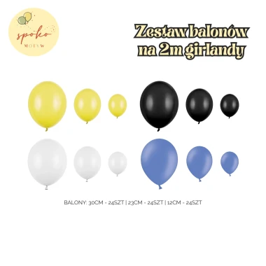 Zestaw balonów na 2m balonowej girlandy, POLICJA/LEGO CITY