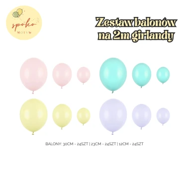 Zestaw balonów na 2m balonowej girlandy, KSIĘŻNICZKI / DISNEY PRINCESS