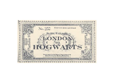 Serwetki Harry Potter, Bilet London to Hogwarts, 20szt.