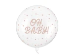 Balon Bubble Oh baby, transparentny