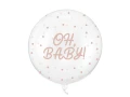 Balon Bubble Oh baby, transparentny + HEL (odbiór osobisty, dostawa, Kraków)