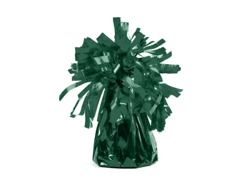 Ciężarek do balonów, foliowy, ciemnozielony