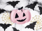 Talerzyki Dynia, różowy, 6szt. | HALLOWEEN