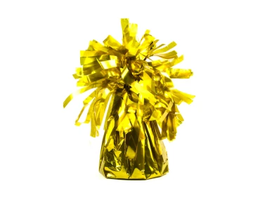 Ciężarek do balonów, foliowy, złoty