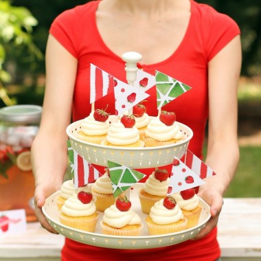 TRUSKAWKA - małe pikery I, trójkąty, 6 sztuk