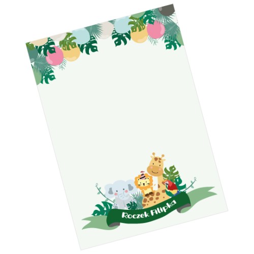 SAFARI-Personalizowany-plakat-zyczen