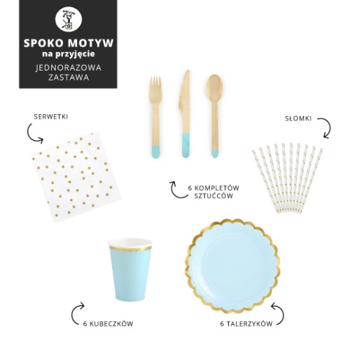 GWIAZDY_NIEBIESKI-komplet_jednorazowej_zastawy