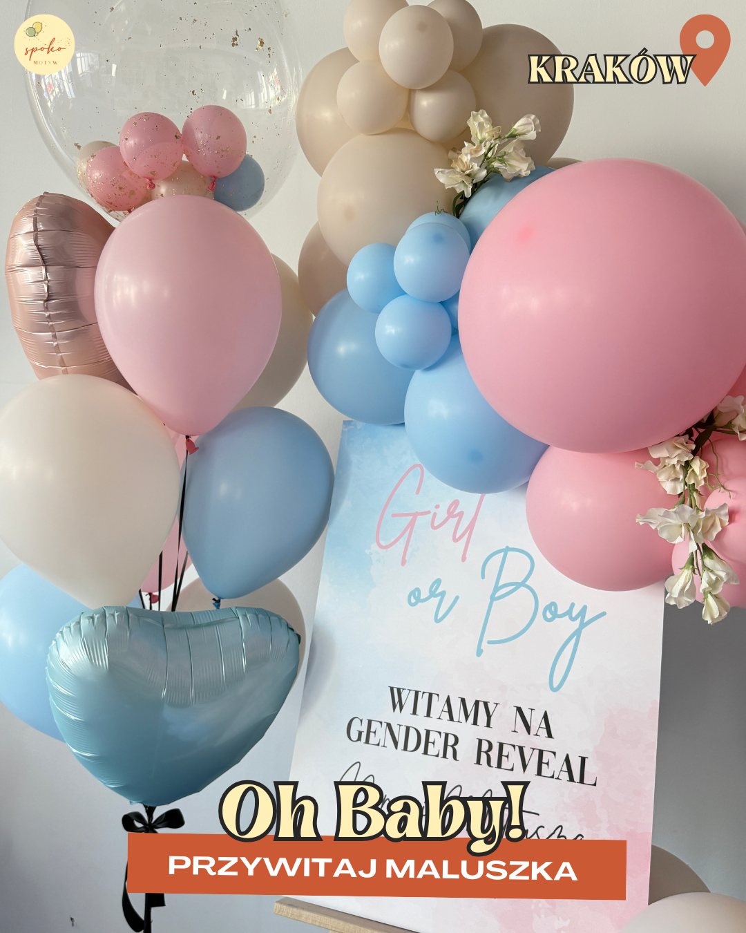 Dekoracje balonowe Baby Shower i Gender Reveal – Spoko Motyw