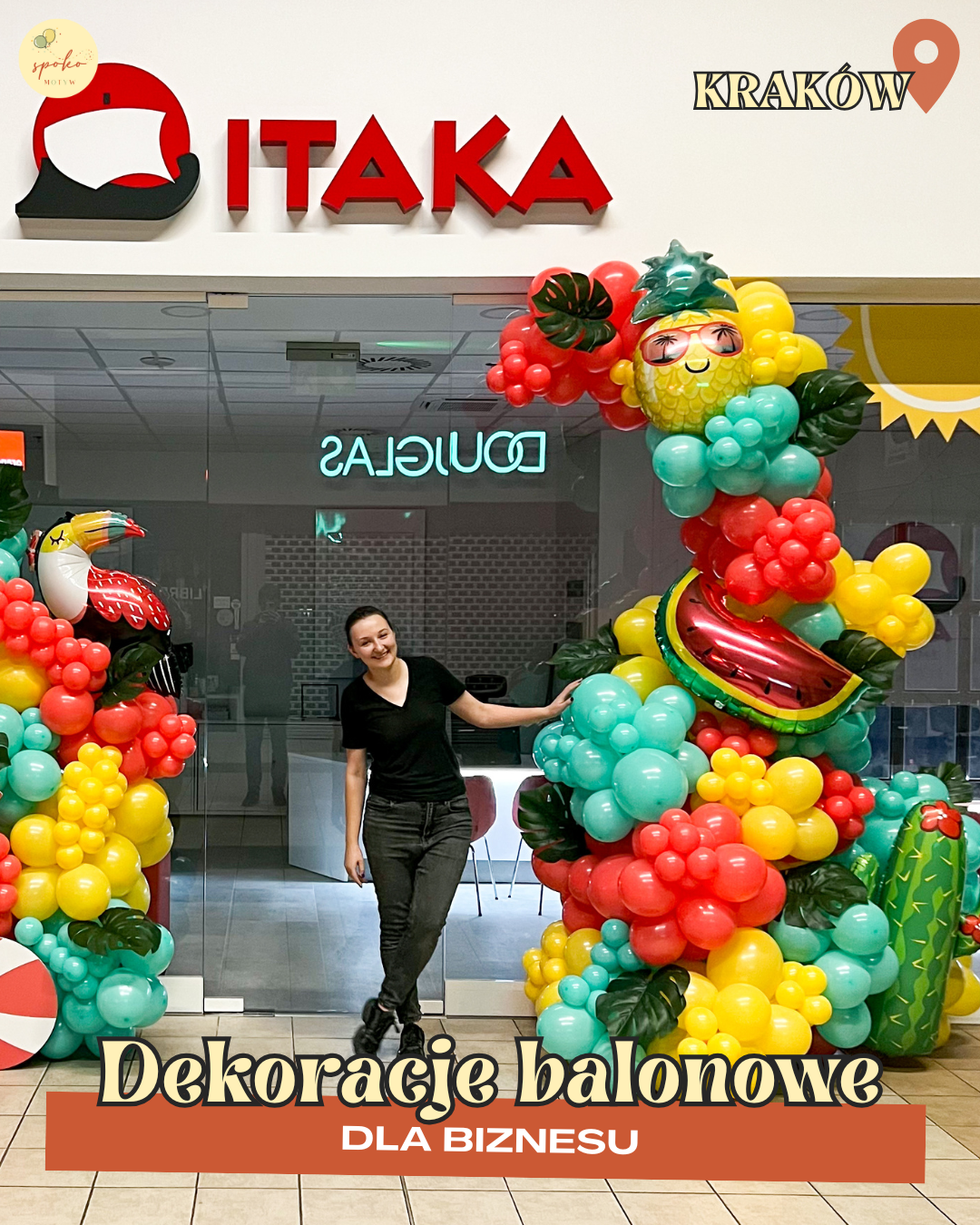 Dekoracje balonowe dla biznesu – Spoko Motyw Kraków