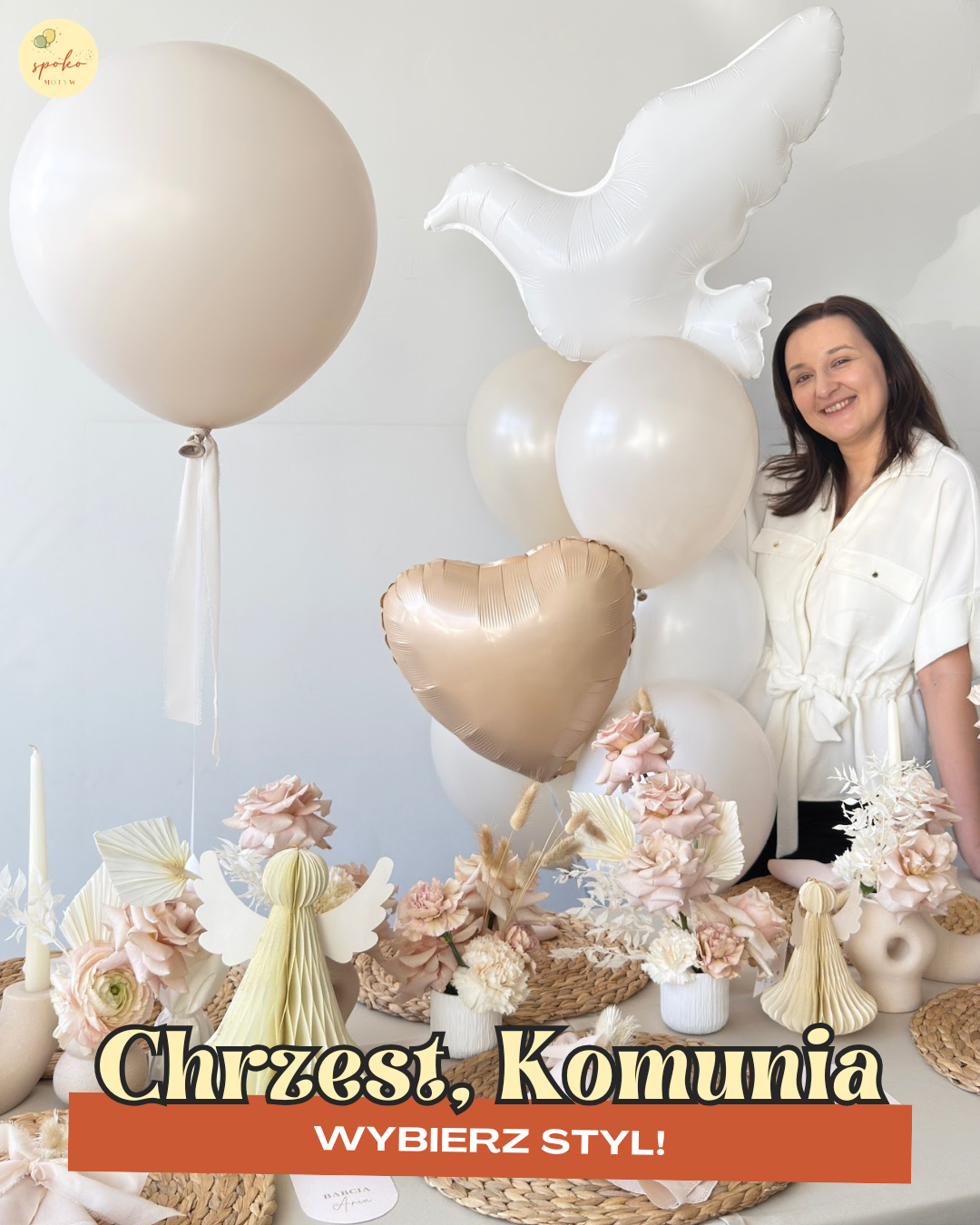 Dekoracje na chrzest i komunię – Spoko Motyw