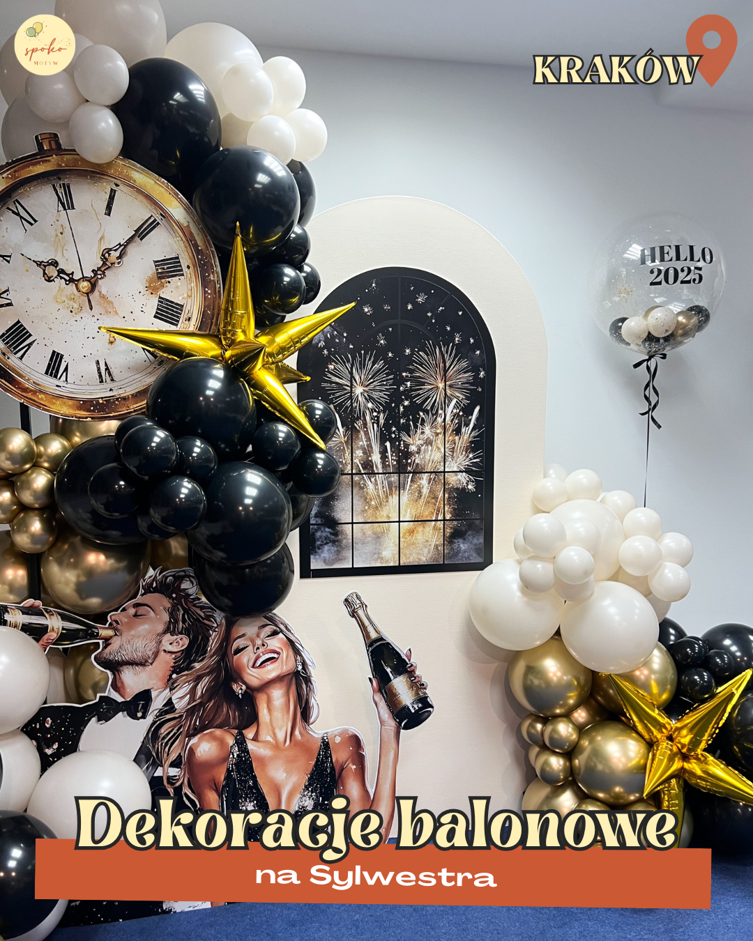 Dekoracje balonowe na Sylwestra i Karnawał – Spoko Motyw